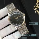 Replica Omega Seamaster Automatic Black Dial Stainless Steel Watch
